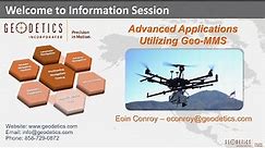 Information Session: Advanced Applications Utilizing Geodetics’ UAV-based LiDAR & Imaging Sensors