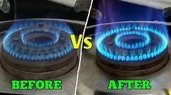 How To Repair Gas Stove Low Flame | How To Clean Gas Stove Burner | Kitchen Hacks