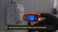 Klein Tools GFCI Electrical Outlet Tester with LCD RT250