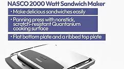 The NASCO 2000 Watt Sandwich Maker... - Nasco Electronics GH