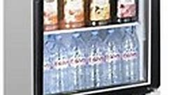KITMA 23 Cu. Ft Glass Door Commercial Refrigerator, Merchandiser Refrigerator, Commercial Beverage Refrigerators, Upright Display Refrigerators with LED Lighting & 4 shelves, Automatic Defrost