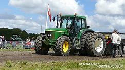 John Deere tractor pulling 4240S, 4430, 4440, 6910S, 7710, 7810, 7920, 7930 & 8530