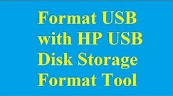 Format USB with HP USB Disk Storage Format Tool - Betdownload.com