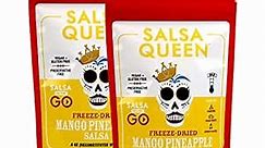 Salsa Queen Gourmet Freeze-Dried Mango Pineapple Salsa | Fresh Ingredients | 3+ year life | No Refrigeration Needed | Vegan, Keto, and Gluten Free | Camping, Travel, Outdoors, Space Travel