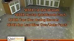 QuietWarmth Electric Radiant Floor Heating Installation - Room Preparations