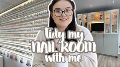 Organise my NAIL ROOM with me + HOME SALON TOUR | PART 1