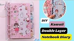 DIY Kawaii Binder Diary / How to Make cute kawaii notebook Diary / Easy School Supply Ideas