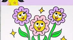 Drawing lovely flowers | Kids Song 🌈 Doodle | Coloring for kids