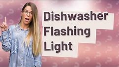 Why is my Whirlpool dishwasher clean light flashing?