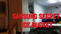 How to access the "hidden" Ice Tray Bucket of your Samsung French Door Refrigerator Stainless