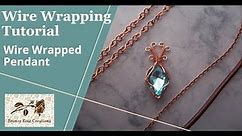 Wire wrapped pendant - wire wrapping tutorial-wire wrapping stones for beginners DIY