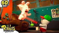 Mad Rabbid is in trouble! | RABBIDS INVASION | 1H New compilation | Cartoon for kids
