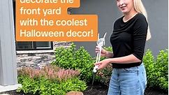 Watch as we decorate the front yard with the coolest Halloween decor from HalloweenExpress.com! 🕷🕸🤘💀 #halloweenexpress #halloweendecor #outdoorhalloweendecor #groundbreaker #halloween #halloween2023