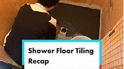 A quick recap of tiling my shower floor! #diytok #diyshower #diytile #diytiling #diybathroommakeover #diybathroomremodel #diybathroom #tiledesign #pennytile #schlutersystem #schlutersystemshower #kerdi #girlswhobuild #girlswhodiy #diyhowto #howtotile #bathroommakeover #bathroomdesign #bathroomdiy @www_homedepot_com @Schlüter