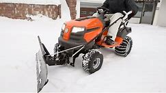 Husqvarna tractors - how to attach snow blade