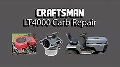 How to fix a Craftsman LT4000 lawn tractor carb. An often overlooked gasket #smallenginerepair