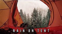 Inside a Cozy Tent when it’s Raining Outside with Distant Thunder • Nature Sounds for Deep Sleep