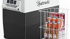 AstroAI 12 Volt Car Refrigerator, Portable Freezer 12V Fridge 58 Quart (55L) Electric Cooler -4℉~68℉ with 12/24V DC & 110V AC for Car, RV, Truck, Van, Boat for Camping, Travel, Fishing Outdoor