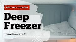 Best Way To Clean Your Deep Freezer // Deep Freezer Cleaning Tips