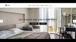 How to Make Responsive Hotel Booking Website using HTML CSS and javascript | with source code