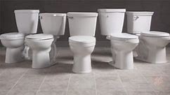 KOHLER Highline Classic 2-piece 1.6 GPF Single Flush Elongated Toilet in White, Seat Not Included K-3493-0