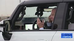 President Biden Electric Hummer Test Drive at GM in Michigan