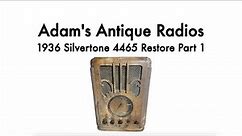 1936 Silvertone 4465 Antique Radio Restoration Part 1