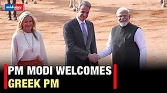 Greece PM India Visit: Greek PM receives ceremonial welcome at Rashtrapati Bhavan