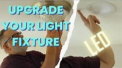How To Replace a Ceiling Light Fixture | Dome Light to LED Upgrade | Show Me Construction
