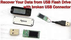 How to Fix Bent or Broken USB Flash Drive Connector and recover data