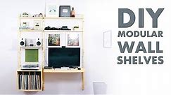 DIY Modern Wall Shelf / Desk | Metal and Plywood | Modern Builds