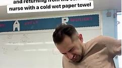 Nothing a little wet paper towel and a bag of ice can’t fix. #schoolnurse #teacher #teaching #iteach | Gaspare Randazzo