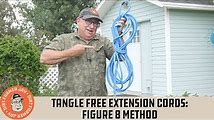 How to Wrap an Extension Cord in a Figure 8