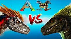 Deinonychus vs Raptor! Creature Comparison! - Ark: Survival Evolved Valguero