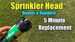Replace Sprinkler Head - RainBird and Hunter