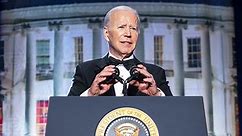 Joe Biden Owns His ‘Dark Brandon’ Meme Persona At The White House Correspondents Dinner: Watch