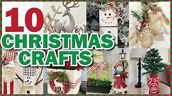 10 Christmas Crafts (SO CUTE) using Dollar Tree Supplies