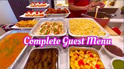 Arranged Buffet at home for 20 people alone/complete Dawat menu