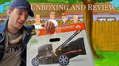 King Of The Yard! - "Yard Force Petrol Lawn Mower 127cc 16" Unboxing And Quick Review
