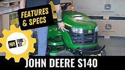 John Deere S140 Riding Lawn Mower Overview