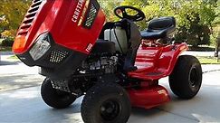 Winterizing and Storing Tractor Lawn Mower in 5 Minutes / Oil Change / Craftsman T100-T110 / Sequoia
