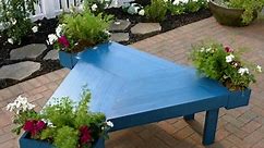 How to Make an Outdoor Spiral Bench With Built-In Planters