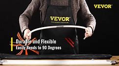 VEVOR Chimney Sweep Kit 20 ft. L Chimney Brush Kit with 6 Nylon Flexible Rods Rotary Chimney Cleaning Tool Kit Fireplace Tool YCS6M000000000001V0