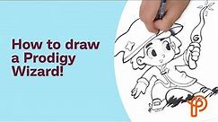 Prodigy Art Lesson: How to draw a Prodigy Wizard! (FULL TUTORIAL)