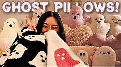 MY ENTIRE GHOST PILLOW COLLECTION! 👻🩷📦 + P.O. UNBOXINGS? | SILVLOGS #11
