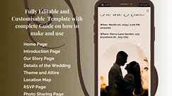 Introducing our latest product, Wedding Website Template with RSVP Guide! Our wedding website template features: ✅Home and Introduction Page ✅Our Story ✅Details of the Wedding ✅Theme and Attire for guests ✅Location Map of the venue ✅RSVP Page with editable QR Code for guests to scan ✅Photo Sharing Page where guests can upload and download photos they took during the event and share with everyone. We have a complete guide on how you can create and customize your website or we can get it done for 