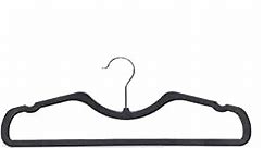 Higher Hangers Slimline Black Plastic Premium Clothes Hangers, Space-Saving Heavy-Duty Closet Organizer, Ideal for College Dorms, RV’s Homes & More, Increases Closet Capacity, Durable Design, 40 Pack