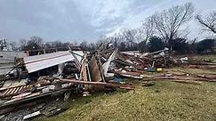 PHOTOS: Potential EF1 tornado damage in Henry County, KY