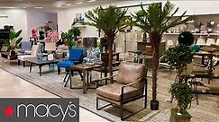 MACY'S FURNITURE ACCENT CHAIRS TABLES DESKS HOME DECOR SHOP WITH ME SHOPPING STORE WALK THROUGH