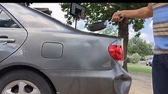 Remove car dents with boiling water